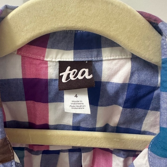 Tea Collection Button down Shirt 4T - Picture 3 of 4